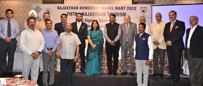 FHTR and Rajasthan Tourism sign MoU for the Rajasthan Domestic Travel Mart 2022